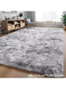 Soft Long Pile Carpet For Bedroom, Black Fluffy Long Pile Carpet For Living Room/Kids Room, Luxury Modern Plush Carpet, Indoor Home Decor For Boys/Girls Room/Dorm, Upgraded Non-Slip