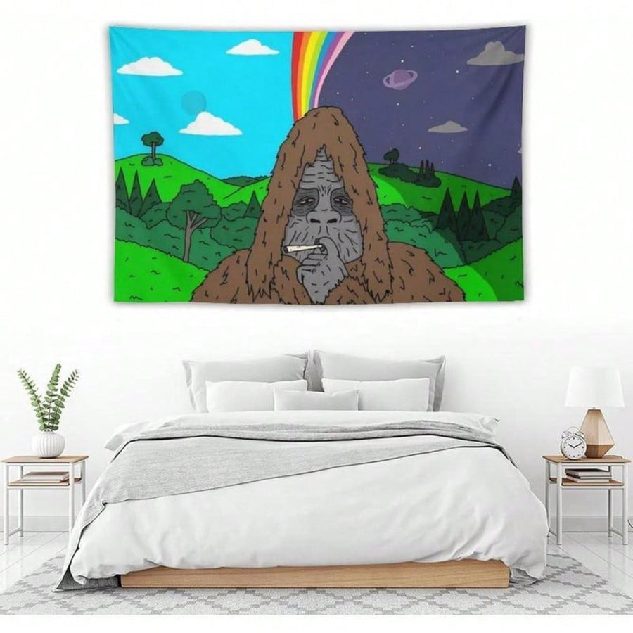 The Big Lez Show Tapestry Sassy The Sasquatch # 2 Banner Posters Wall Art For Bedroom, College Dorm, And Home Decor - Decorative Hanging Flag Poster